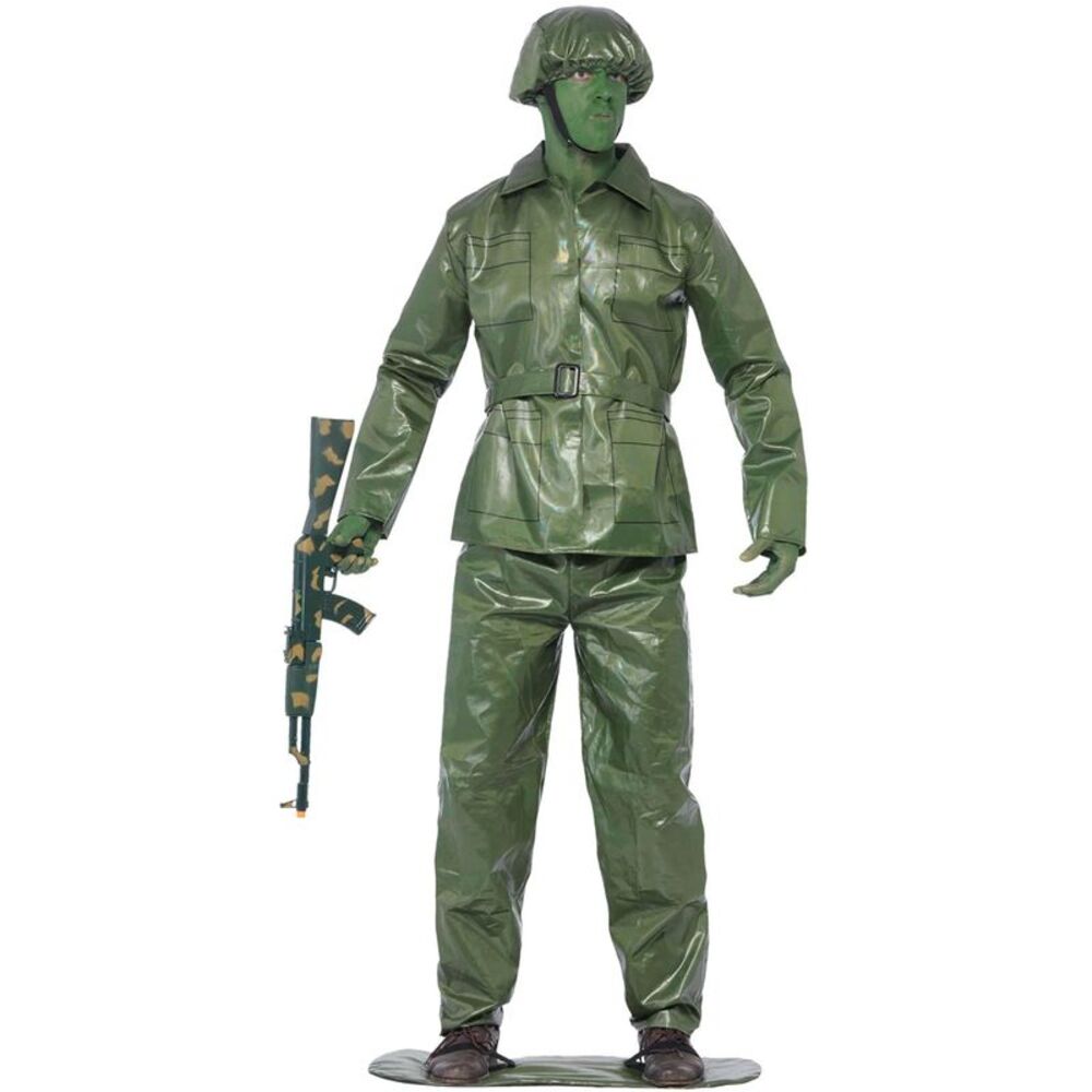 Smiffys Unisex Adult Soldier Costume Set / Green